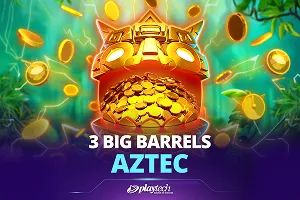 Playtech : 3 Big Barrels Aztec - TURBOBET168